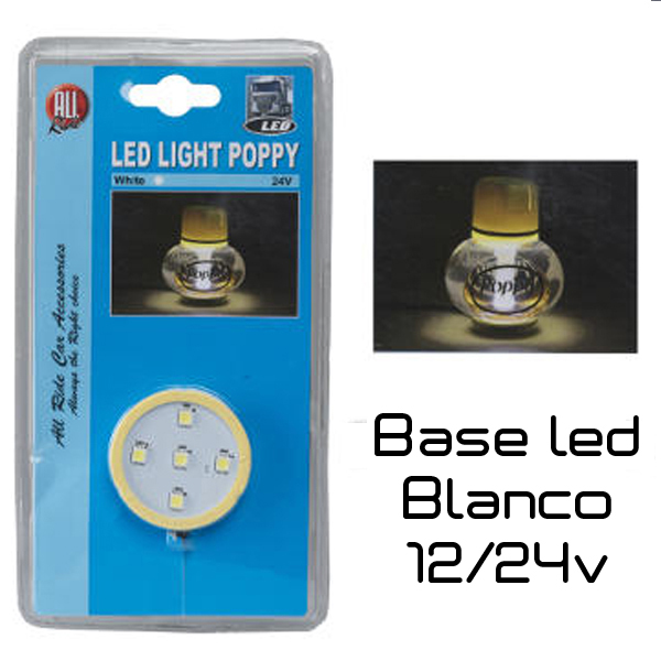 BASE ALL RIDE POPPY LED BLANCO 12/24V